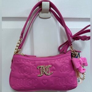 NWT Juicy Couture “Lovely Girl” Double Crossbody in Pink